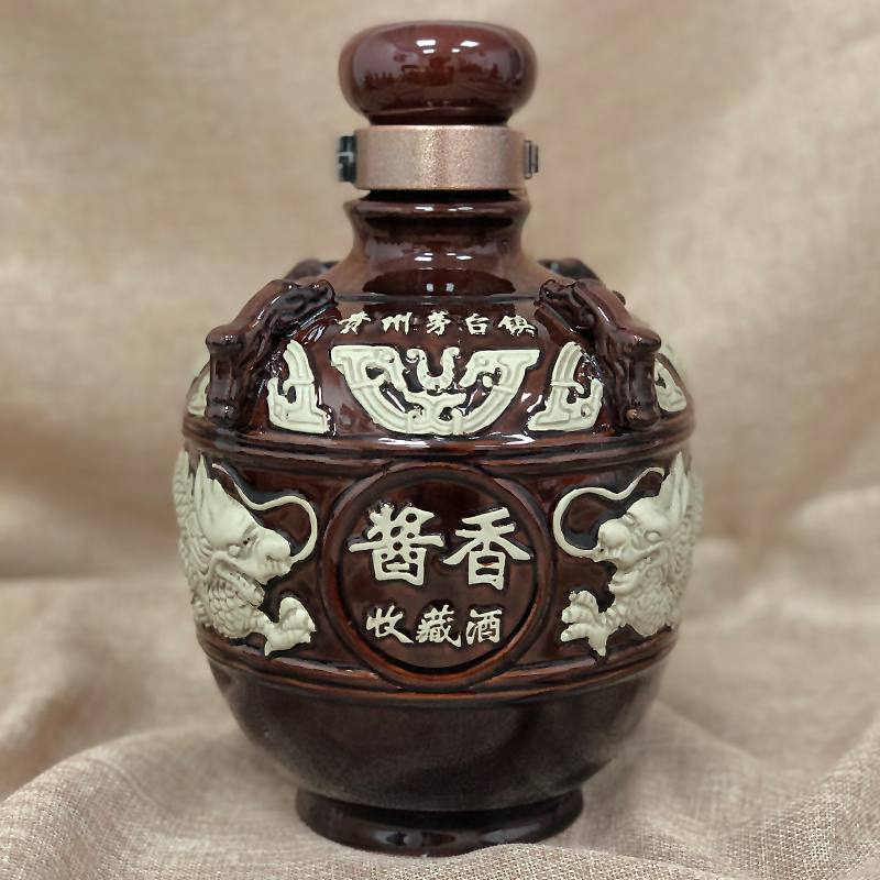 仿古陶瓷陶瓷酒瓶5斤装,酱香收藏,通用龙坛/酿酒坛/双龙酒坛在类目 餐饮具, 酒壶/酒杯/酒具, 家用酒壶中 - 来自Buy2taobao.com提供专业的淘宝代购服务