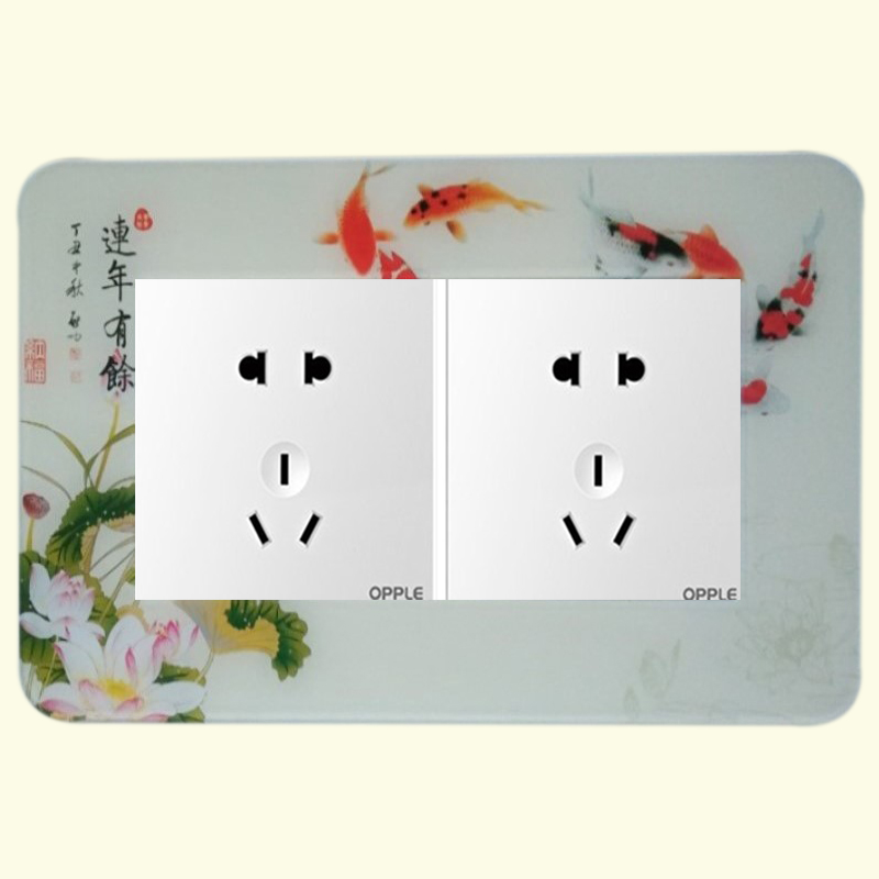 resin switch smart cover Dual Switch Socket stickers a living room Bedroom lights Switch Sticker Wall stickers source Decorative coverin the Home Fabric , Dust protection cover , Switch Cover category - from Buy2taobao.com to provide professional Taobao agent buy service