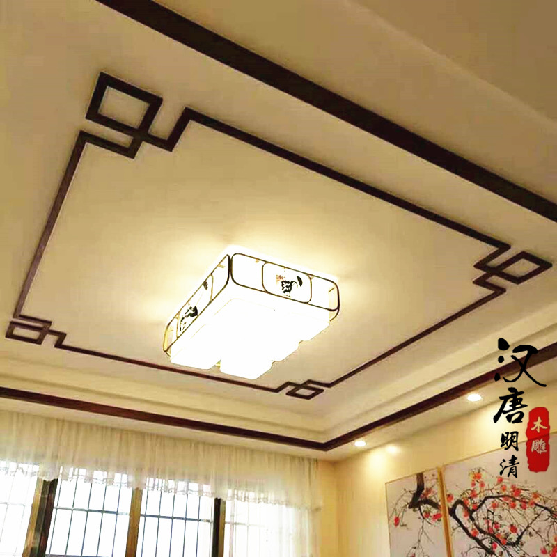 东阳木雕中式吊顶实木线条 背景墙边框 门框雕花线条角花装饰现货|ruв категории основы строительных материалов, линии, деревянные линий - от Buy2taobao.com для оказания профессиональной услуги покупки агента Taobao