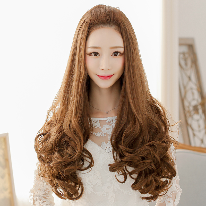 假发长卷发 半头套大波浪卷发梨花头蓬松假发女生长发逼真女假发在类目 美发护发/假发, 假发, 整顶假发中 - 来自Buy2taobao.com提供专业的淘宝代购服务