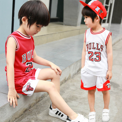 男童夏季运动套装两件套2-12周岁童装儿童中大童小孩篮球服套装