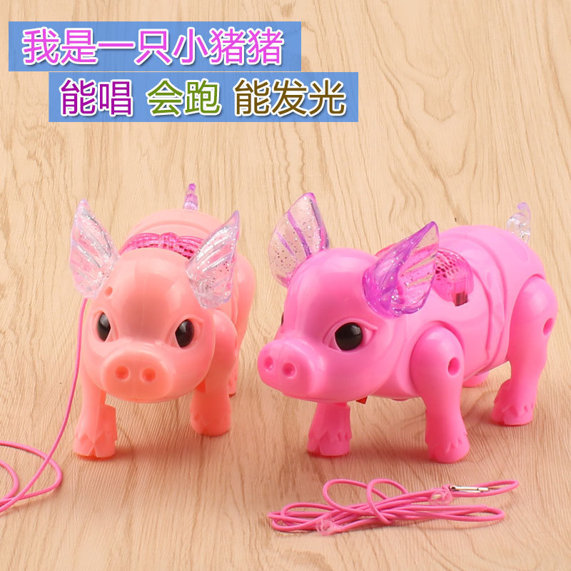 Electric originality lighting Walk music Piggy children Toys Night market Stallin the Toy/Childs/Puzzle/Building block/Model , Electric/Remote control/Inertia/Clockwork toys , Electric/Remote animals/Character category - from Buy2taobao.com to provide professional Taobao agent buy service