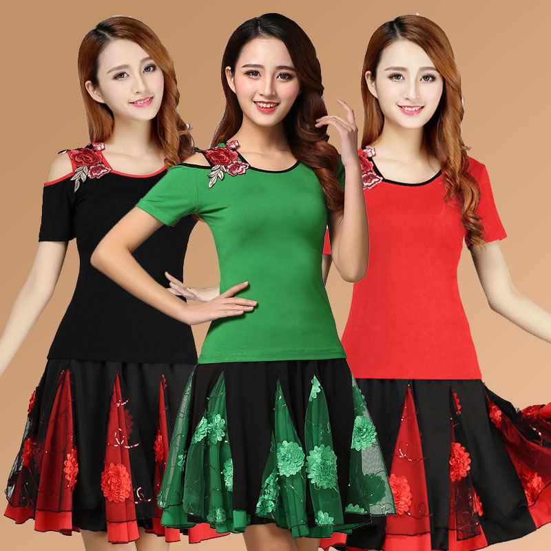 杨丽萍广场舞服装新款套装2019夏季中老年跳舞衣成人运动舞蹈服女在类目 运动/瑜伽/健身/球迷用品, 舞蹈/健美操/体操, 广场舞, 广场舞套装中 - 来自Buy2taobao.com提供专业的淘宝代购服务