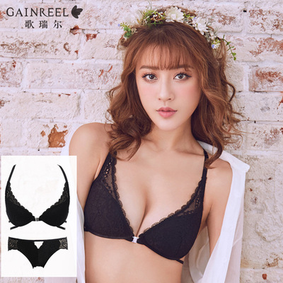 歌瑞尔夏季性感甜美小胸聚拢少女内衣套装【文胸+内裤】ABW18173