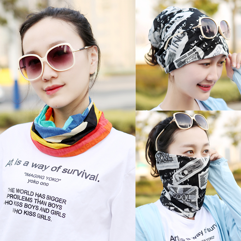 薄款围脖女套头围巾帽子两用冰丝口罩骑行防晒夏季保暖修饰脖套潮在类目 运动包/户外包/配件, 头巾/遮耳中 - 来自Buy2taobao.com提供专业的淘宝代购服务