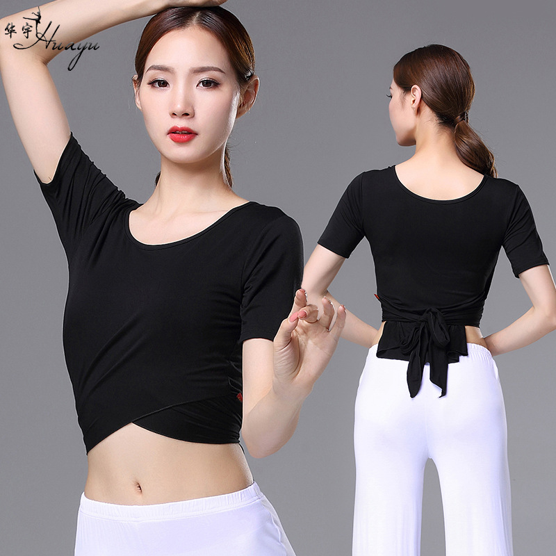 肚皮舞上衣2019新款夏女成人现代舞服装开叉莫代尔上衣练功服上装在类目 运动/瑜伽/健身/球迷用品, 舞蹈/健美操/体操, 肚皮舞, 肚皮舞上装中 - 来自Buy2taobao.com提供专业的淘宝代购服务