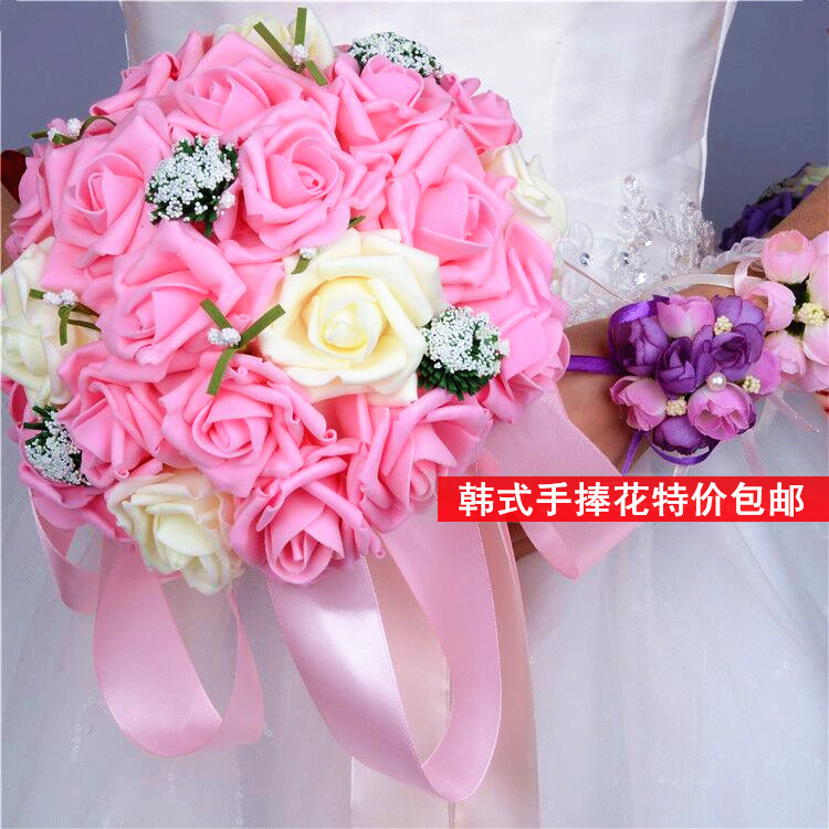 新娘手捧花仿真韓式手捧花結婚用品婚慶婚禮新娘手捧花伴娘捧花在類目 節慶用品/禮品, 其它節慶用品中 - 來自Buy2taobao.com提供專業的淘寶代購服務