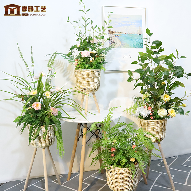 仿真花客厅摆件植物装饰创意盆栽卧室店铺橱窗花艺盆景树北欧绿植|ruв категории Домашний быт, ваза/цветок/искусственные цветы/моделирование украшения, бонсай моделирования растений - от Buy2taobao.com для оказания профессиональной услуги покупки агента Taobao