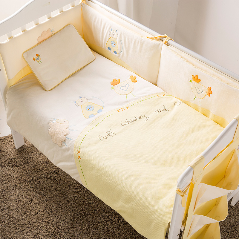 AUSTTBABY全棉天鹅绒婴儿床品七件套新生儿床上用品套件婴儿床围|ruв категории подгузник/шампунь/вскармливать/тележка кроватью, спальный мешок/мат/подушка/кровать, детская кровать новобрачных - от Buy2taobao.com для оказания профессиональной услуги покупки агента Taobao