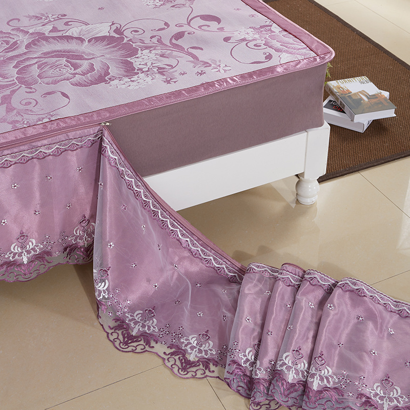 Bed skirt Removable Borneol Summer mat Three Lace lace Borneol fold Air-conditioned seatsin the Bedclothes , Mat/Mats/Rattan seats/Straw mat/Leather seats category - from Buy2taobao.com to provide professional Taobao agent buy service