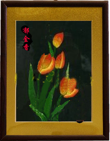 tulips Cloth sticker Material package 30X40CM Cloth sticker Pteris student children manual make Partially Prepared Productsin the Arts and crafts , Minority handicrafts , Oroqen category - from Buy2taobao.com to provide professional Taobao agent buy service