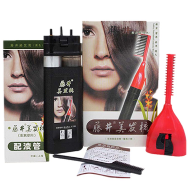 Fujii Hair cream A comb black Botany natural Hair dye 2018 Net Red foam Chestnut Brown Popular stimulatein the Hair Care/Wig , Hair perm , Hair cream category - from Buy2taobao.com to provide professional Taobao agent buy service