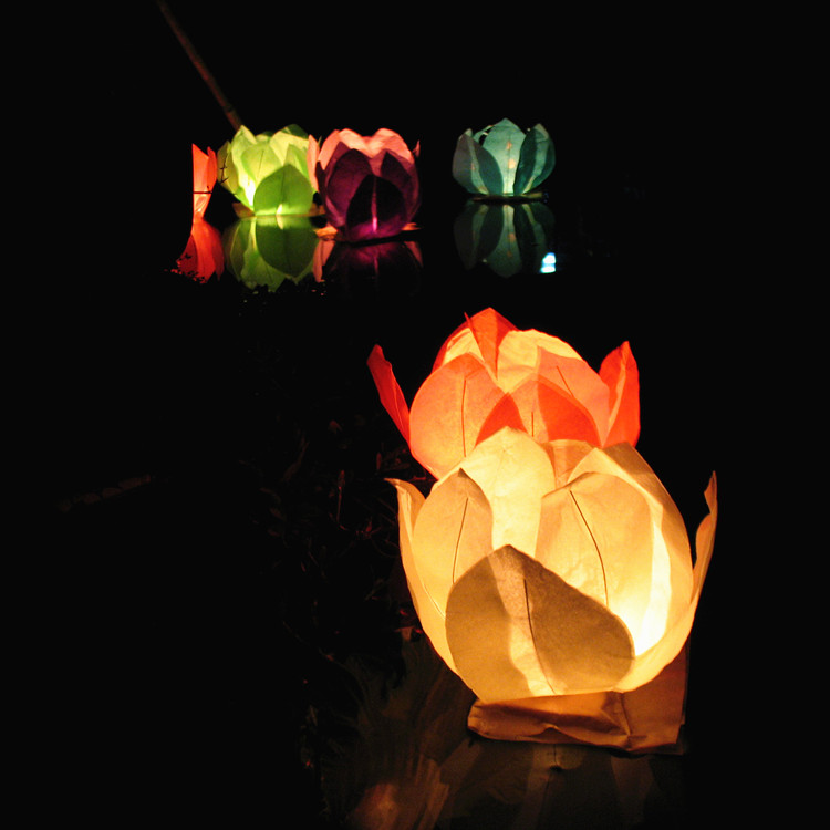阻燃纸质河灯荷花莲花灯水灯祈福灯含蜡烛粉色 颜色齐全 厂家直销|ruв категории фестиваль товаров/подарок, лампа, Lotus лампа/Дэн - от Buy2taobao.com для оказания профессиональной услуги покупки агента Taobao