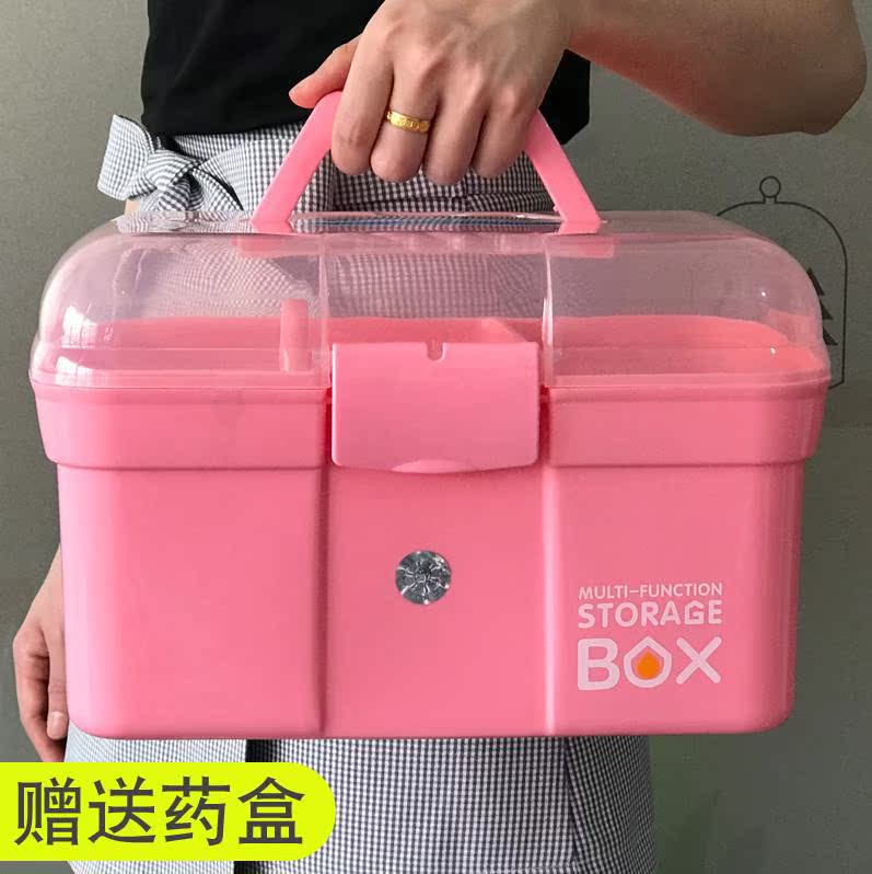 超大收纳箱塑料全套小号宿舍整理双层家用医药箱药品家里多层儿童|ruв категории получать отделка, семьи, хранения приборов, коробка для хранения, аптечка - от Buy2taobao.com для оказания профессиональной услуги покупки агента Taobao