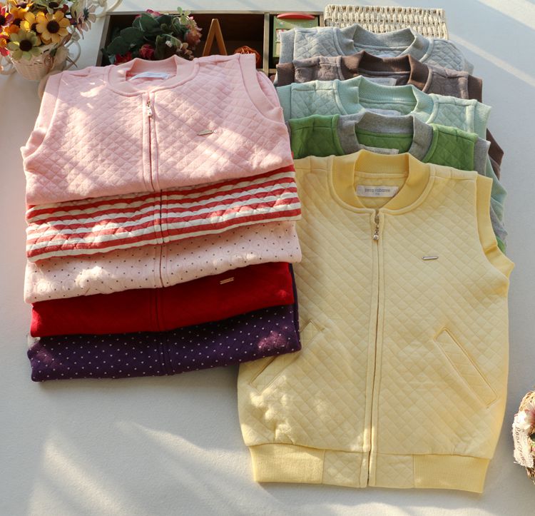 ! 19 New products Spring and autumn payment men and women Large children pure cotton Air layer enlarge zipper Vest keep warm Vestin the Children/Baby/Family fitted , Vest category - from Buy2taobao.com to provide professional Taobao agent buy service