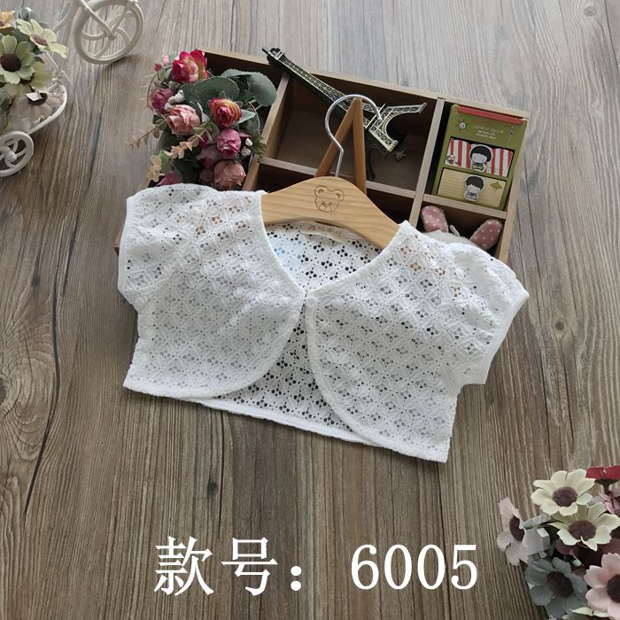 包郵!新品女童披肩夏薄款蕾絲小坎肩中大兒童短袖防曬開衫在類目 童裝/嬰兒裝/親子裝, 披風/斗篷中 - 來自Buy2taobao.com提供專業的淘寶代購服務