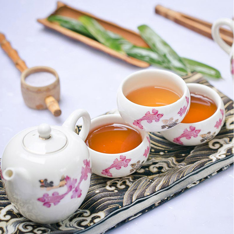 多样屋正品 TAYOHYA 锦鲤功夫茶具组 陶瓷品茶套装茶壶茶杯组合|ruв категории посуда, чайный сервиз, набор чайный сервиз - от Buy2taobao.com для оказания профессиональной услуги покупки агента Taobao