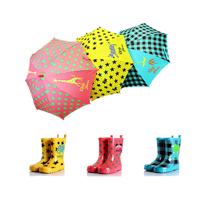 smally時尚兒童雨傘雨鞋男童女童小孩寶寶遮陽傘雨靴2件套包郵在類目 居家日用, 傘/雨具/防雨/防潮, 雨鞋中 - 來自Buy2taobao.com提供專業的淘寶代購服務