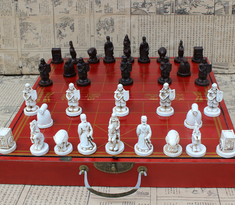 Chinese chess three-dimensional Piece wooden fold Checkerboard Terracotta Warriors in Xi'an Chinese chess character Piece Large Chinese chessin the Sports/Yoga/Fitness/Fans supplies , Mahjong/Chess/Puzzle , Chinese chess category - from Buy2taobao.com to provide professional Taobao agent buy service