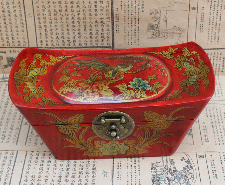 仿古皮盒元寶型木盒七夕首飾盒百寶箱木制收納盒明清工藝婚慶禮品在類目 收納整理, 家庭收納用具, 收納盒, 首飾盒中 - 來自Buy2taobao.com提供專業的淘寶代購服務