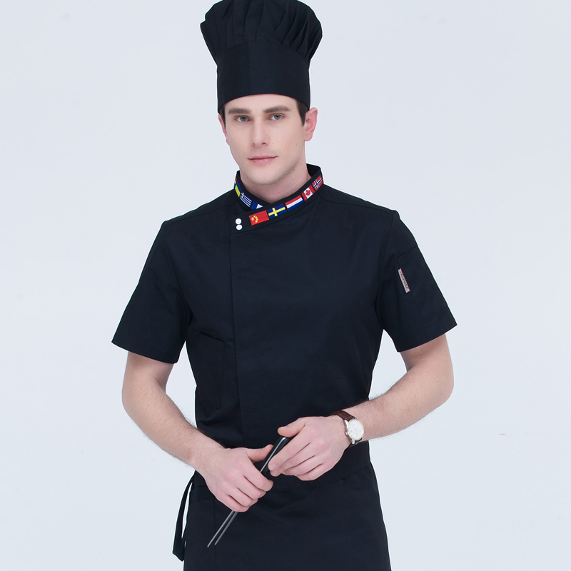 Chef Chef clothing kitchen work clothes half sleeve Mr. summer Restaurant Short sleeved Customized Hotel hotel coverallin the Men's clothing, Set , Tooling uniform category - from Buy2taobao.com to provide professional Taobao agent buy service