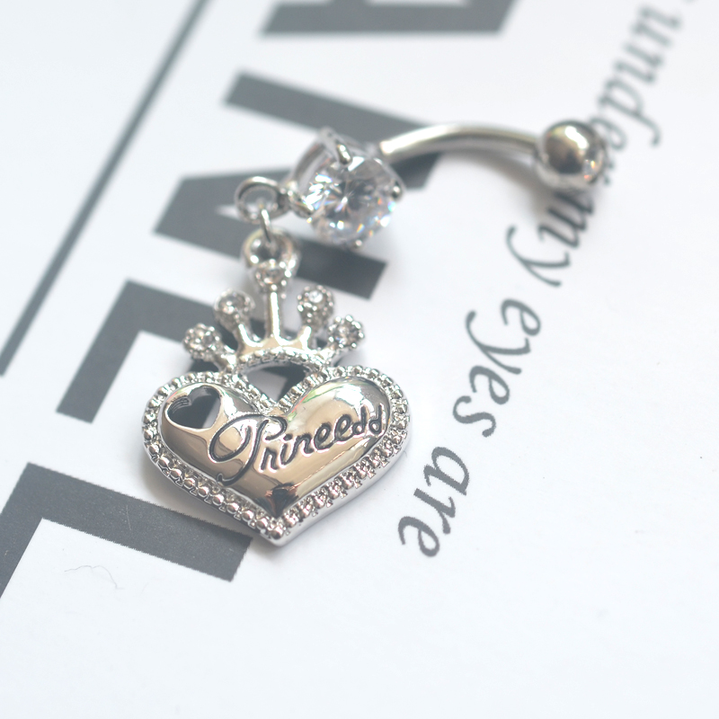 肚脐环桃心皇冠脐钉韩国气质新款钛钢穿刺饰品防过敏欧美性感个性|msdalam kategori Aksesori/Barang Kemas Fesyen, Barang lain - dari Buy2taobao.com untuk memberikan perkhidmatan ejen Taobao profesional membeli