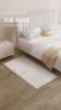 高档地毯卧室床边毯现代简约抗菌环保极简素色百搭耐脏奶油风主卧