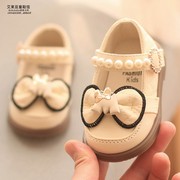 春秋季女宝宝公主小皮鞋女童，单鞋1一2岁婴幼儿小童防滑学步鞋