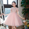 儿童礼服公主裙夏季女童，钢琴演出服花童婚纱毕业主持人蓬蓬纱裙子
