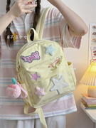 星星森系少女小书包日系ins小众设计迷你双肩，包大学生可爱小背包