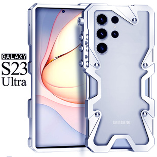 三星Galaxy s24ultra机械手臂手机壳s23ultra金属边框s22ultra加厚防摔保护套note20ultra曲屏全包边透气散热