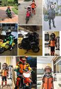 定制儿童骑行护具全套摩托车防摔滑轮护具套装护甲越野装备护膝护