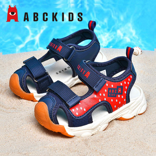 abckids童鞋男童鞋子，夏季儿童凉鞋沙滩鞋小童男，宝宝运动凉鞋防滑