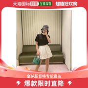 99新未使用香港直邮pradaprada女款黑色后背，绑带短袖tee3