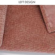 左向粉色珊瑚红肌理绒布，加厚双面床尾，搭巾盖毯女孩房儿童可爱毛毯