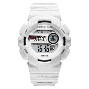 x款手表多功能夜光，男生运动电子表169圆形白色，黑色儿童国产腕表