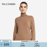 FALCONERI女士时尚经典百搭长袖高领毛衣山羊绒针织衫DMLD228