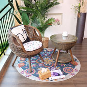 朗祺家具藤椅印尼玛瑙，植物真藤椅子现代简约阳台，桌椅套件手工编织