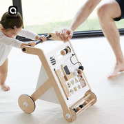 asweets爱升学步车6到18个月婴儿手推车，儿童益智助步实木平衡车