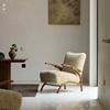 叕木中古复刻\设计师创意艺术椅法式复古羊羔毛休闲椅客厅沙发椅