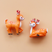 卡通可爱动物小鹿磁性贴个性创意3d立体冰箱贴装饰磁贴白板吸铁石