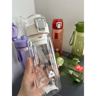tritan婴儿奶瓶材质学生，大容量水杯健身便携水壶手提旅行直饮杯