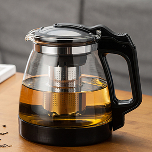 玻璃茶壶冲茶器办公室耐热防爆玻璃，泡茶壶花，茶壶套装家用大容量茶具水壶