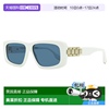 自营Victoria Beckham 女士链条矩形太阳镜 VB669S 101 白色 55