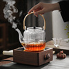 提梁玻璃煮茶壶2023电陶炉，蒸煮一体围炉煮茶器套装茶具电茶炉