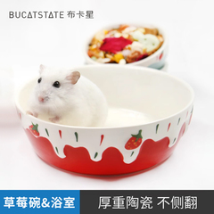 布卡星金丝熊仓鼠兔子陶瓷碗用品