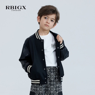 RBIGX瑞比克童装秋季外套帅气儿童男童潮流休闲棒球服
