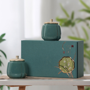龙井茶包装盒空礼盒，高档碧螺春安吉白茶瓷罐，包装茶叶礼盒装空盒
