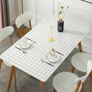 pvc防水防烫桌布软塑料玻璃，透明北欧ins餐桌布，桌垫免洗茶几垫台布