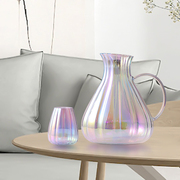 创意珍珠彩虹耐热玻璃水壶大容量冷水壶家用凉水壶夏水杯玻璃杯